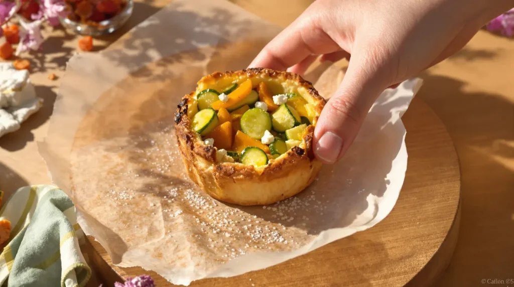 Mini tartelettes de Pâques aux légumes printaniers
